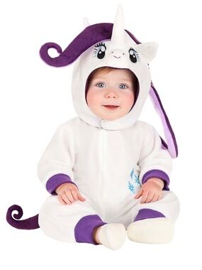 🆕 My Little Pony Rarity Infant Unicorn Costume White & Purple